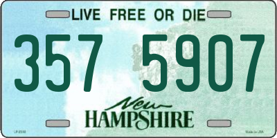 NH license plate 3575907
