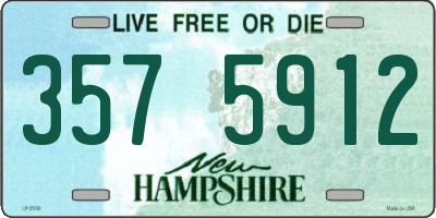 NH license plate 3575912