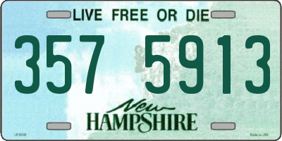 NH license plate 3575913