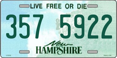 NH license plate 3575922
