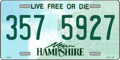 NH license plate 3575927