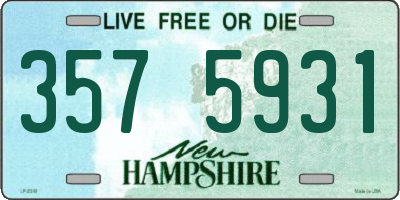 NH license plate 3575931
