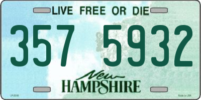 NH license plate 3575932