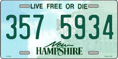 NH license plate 3575934