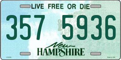 NH license plate 3575936