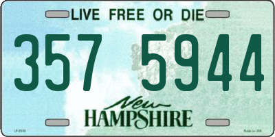 NH license plate 3575944