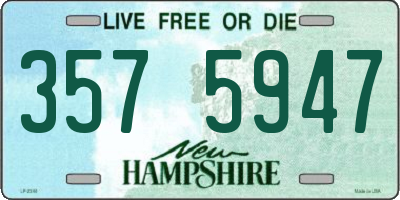 NH license plate 3575947