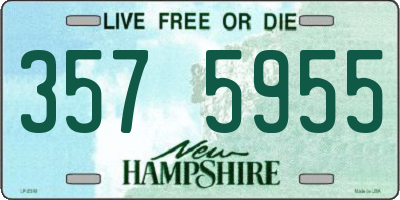 NH license plate 3575955