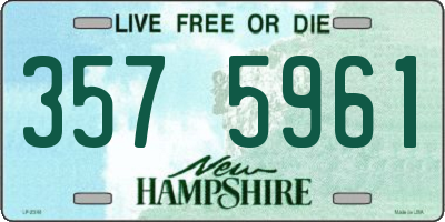 NH license plate 3575961