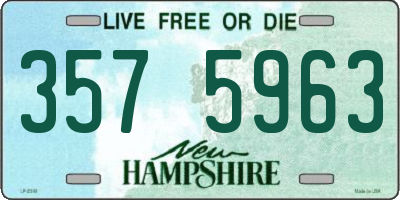 NH license plate 3575963