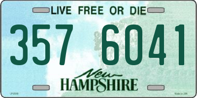 NH license plate 3576041