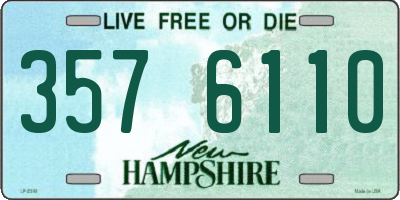 NH license plate 3576110