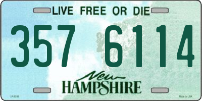 NH license plate 3576114
