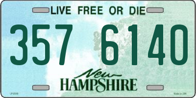 NH license plate 3576140