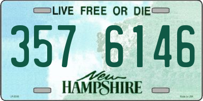 NH license plate 3576146