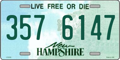 NH license plate 3576147