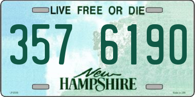 NH license plate 3576190