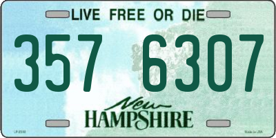 NH license plate 3576307