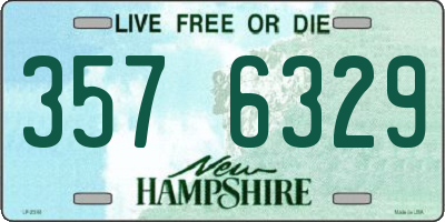 NH license plate 3576329