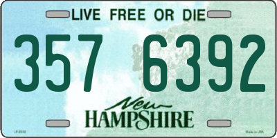 NH license plate 3576392