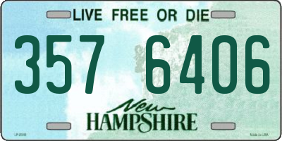 NH license plate 3576406
