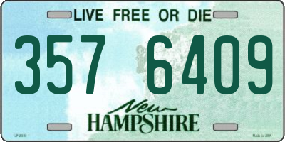 NH license plate 3576409