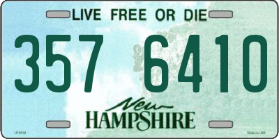 NH license plate 3576410