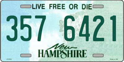 NH license plate 3576421