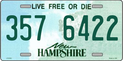 NH license plate 3576422