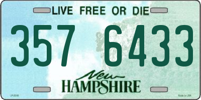 NH license plate 3576433