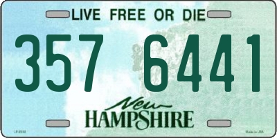 NH license plate 3576441