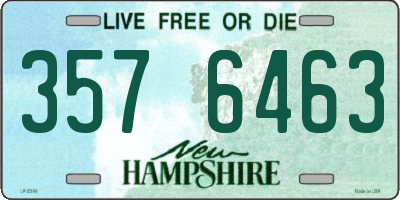 NH license plate 3576463