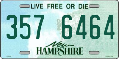 NH license plate 3576464