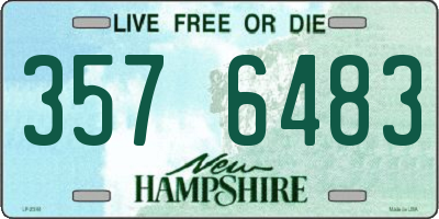 NH license plate 3576483