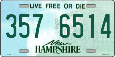 NH license plate 3576514