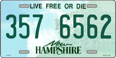 NH license plate 3576562