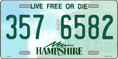 NH license plate 3576582