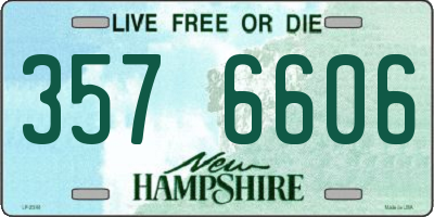 NH license plate 3576606
