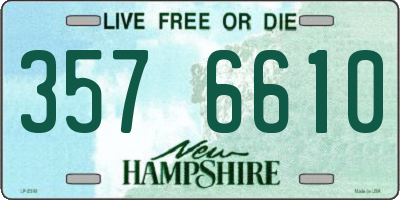 NH license plate 3576610