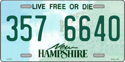 NH license plate 3576640