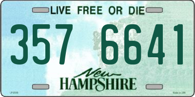 NH license plate 3576641