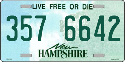 NH license plate 3576642