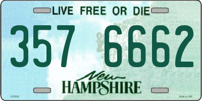 NH license plate 3576662