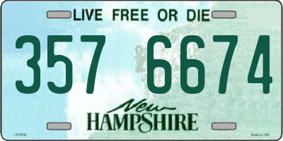 NH license plate 3576674