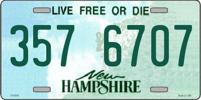 NH license plate 3576707