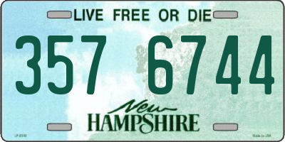 NH license plate 3576744