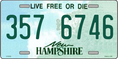 NH license plate 3576746