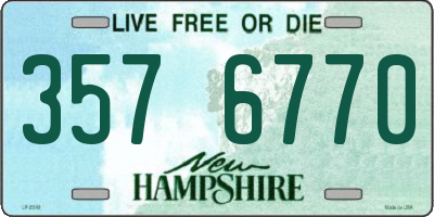 NH license plate 3576770