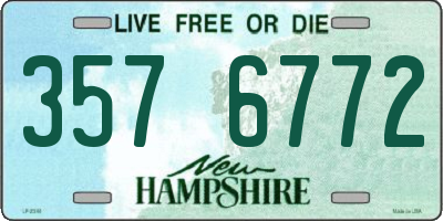 NH license plate 3576772