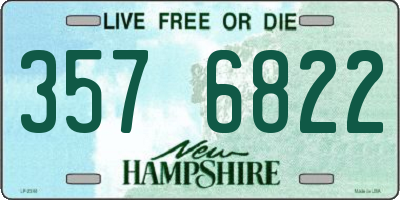 NH license plate 3576822